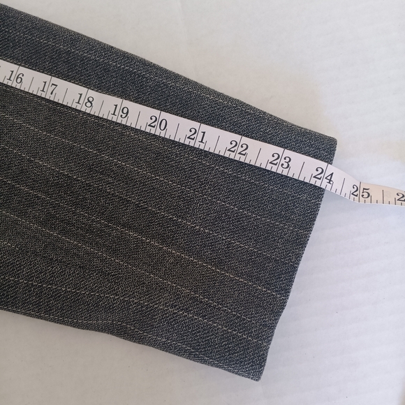 Amanda Smith II Pure Wool Blazer Jacket Gray Pin Stripped US Plus Size 20W - Picture 8 of 12